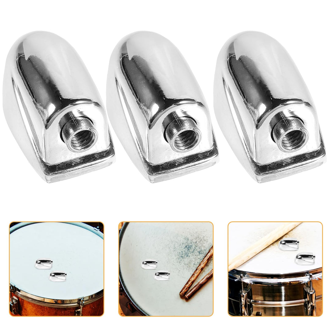 5Pcs Drum Claw Hook For Bass Drums Snare Drum Parts Accessories Replacement WC21 (Silver)