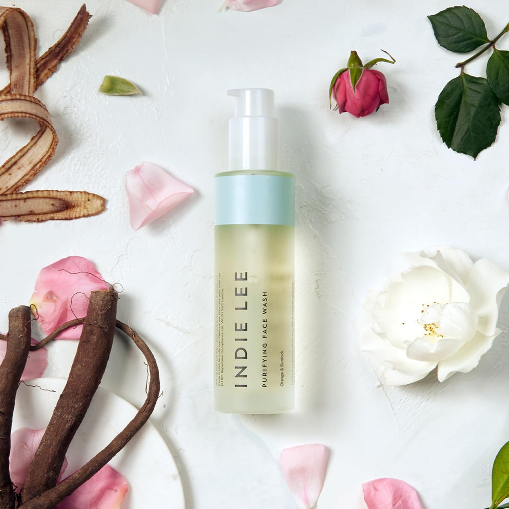 Purifying Face Wash - Hydrating Facial Cleanser + Makeup Remover - With Orange, Lavender, Burdock + Jasmine - Foam Face Wash for All Skin Types (125ml)