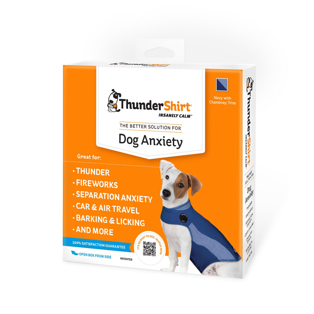 ThunderShirt for Dogs, X Small , Blue Polo - Dog Anxiety Relief Calming Vest