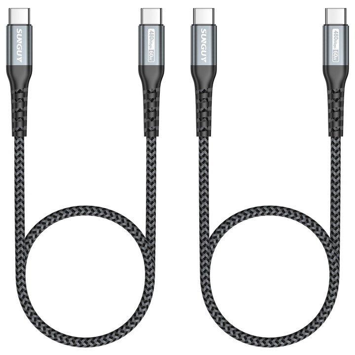 USB-C to USB-C Cable, [2Pack, 2FT] 60W USBC to USBC Fast Charger Cable for iPhone 15/15 Plus/15 Pro/15 Pro Max, Galaxy S23/S22 Ultra/Z Fold, iPad Pro/Air 2020, MacBook Air/Pro, PS5