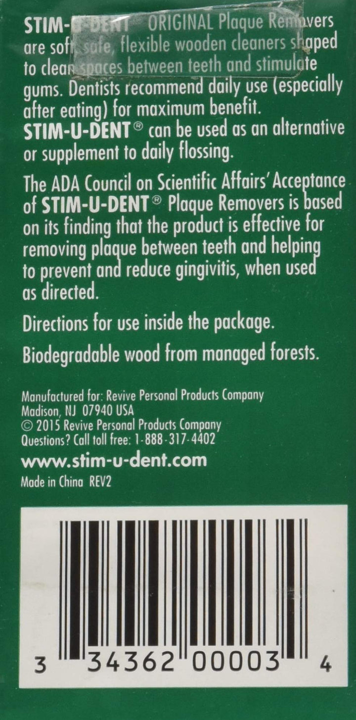 Stim-U-Dent Stim-U-Dent Plaque Removers Mint Mint 100 e