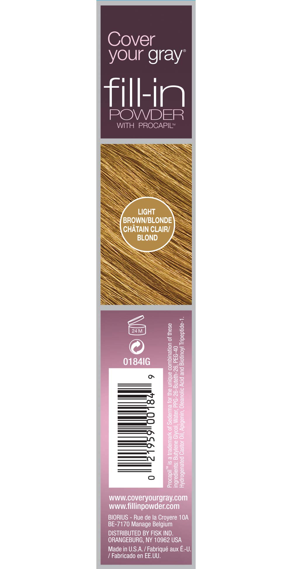 Fill-in Powder with Procapil - Light Brown