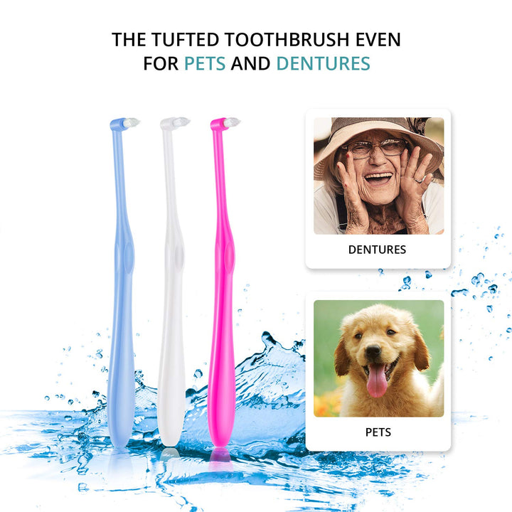 12 Pieces Tufted Toothbrush End-Tuft Tapered Trim Toothbrush Soft Trim Toothbrush Single Compact Interdental Brush