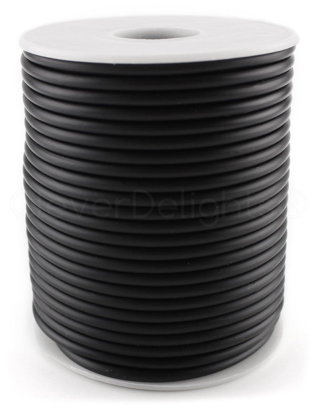 Black Hollow Rubber Tubing - 75 Feet - 3mm Diameter Tube Cord - 3/32 OD x 1/32 ID