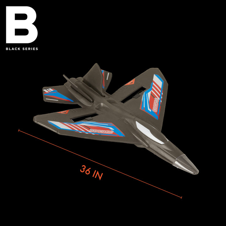 RC Fighter Jet Remote Controlled Airplane, 2.4 GHz Control with Built-in Charger, Lightweight Flexible Impact Resistant Body, Includes Replacement Propellers and Tool, Ages 8 and Up