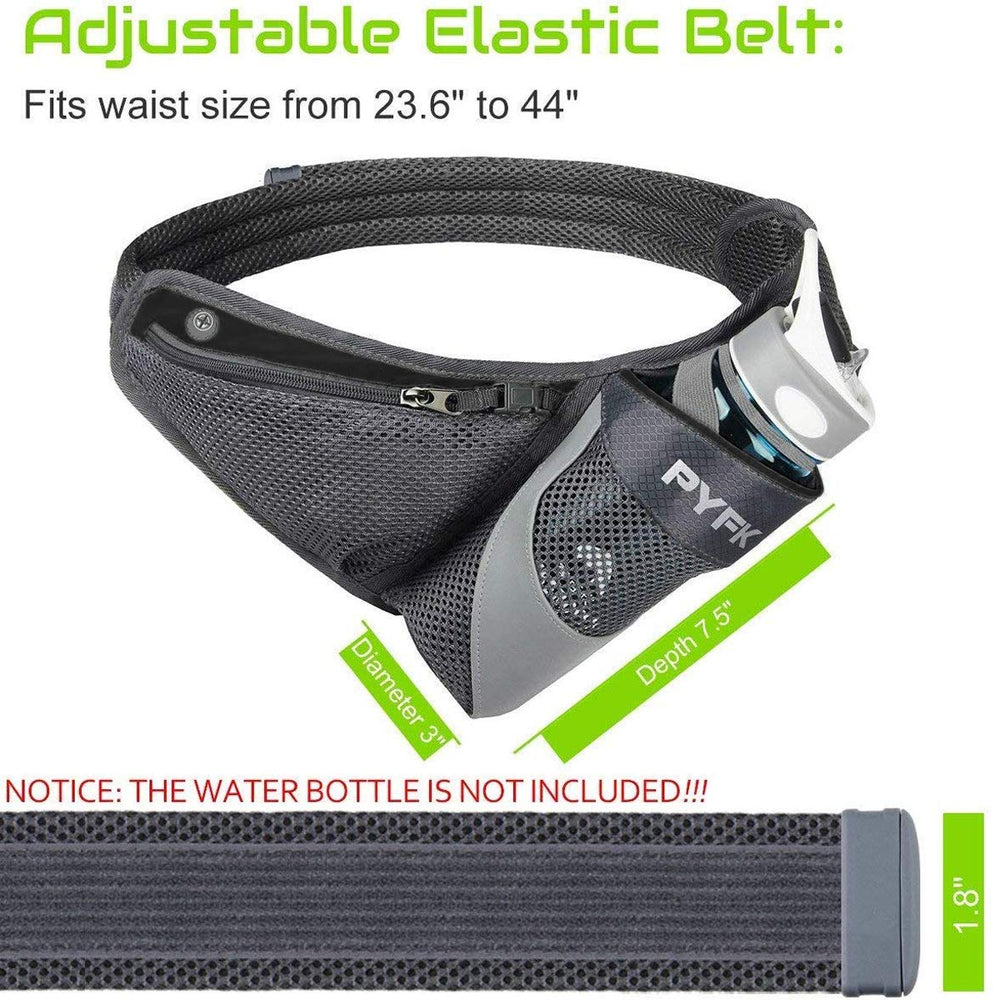 PYFK Running Belt Hydration Waist Pack with Water Bottl