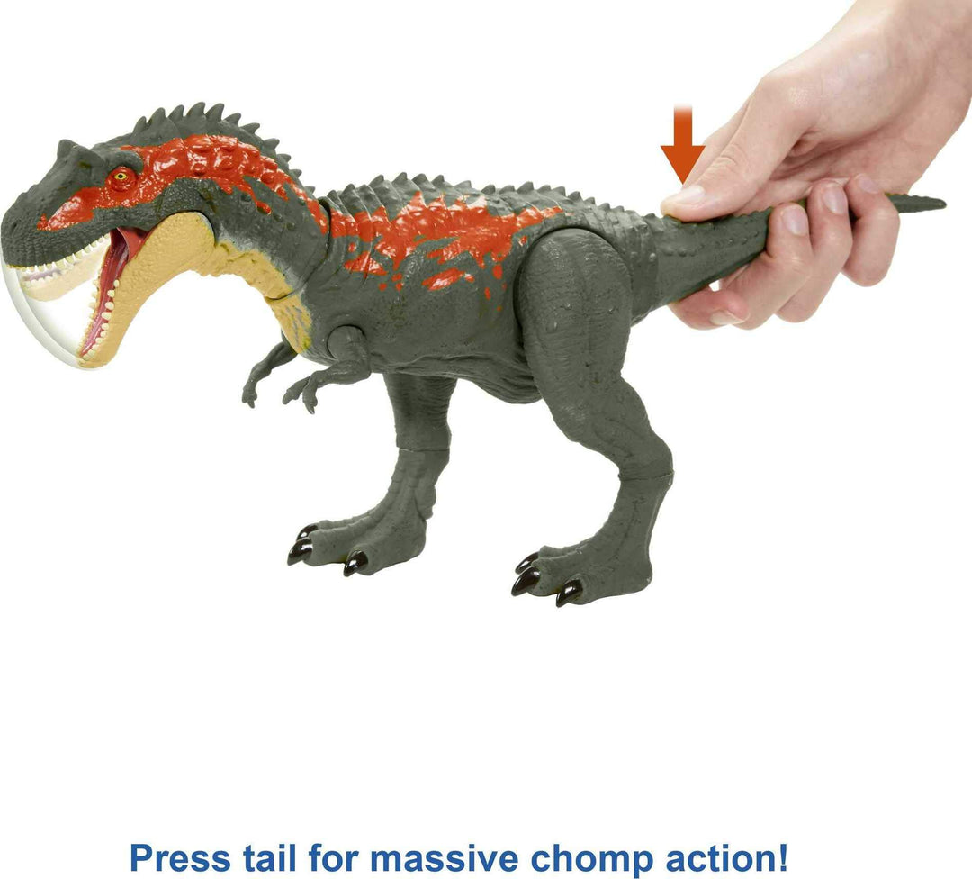 Jurassic World Toys Gvg67 Massive Biters Larger-Sized Dinosaur Action Figure With Tail-Activated Strike And Chomping Action, Movable Joints, Ages 4 And Up 15.0 Cmx10.0 Cmx35.0 Cm