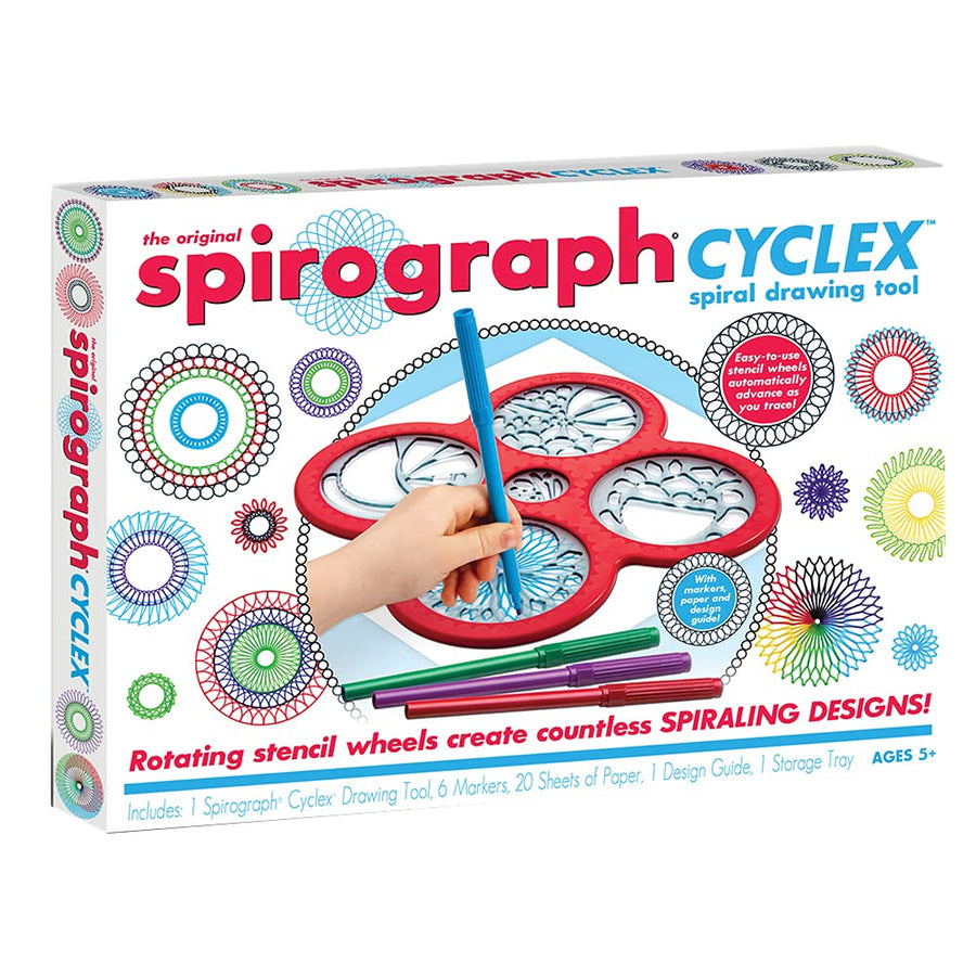 – Cyclex Set – Art Kit – Rotating Stencil Wheel Creates Countless Designs – For Ages 8+