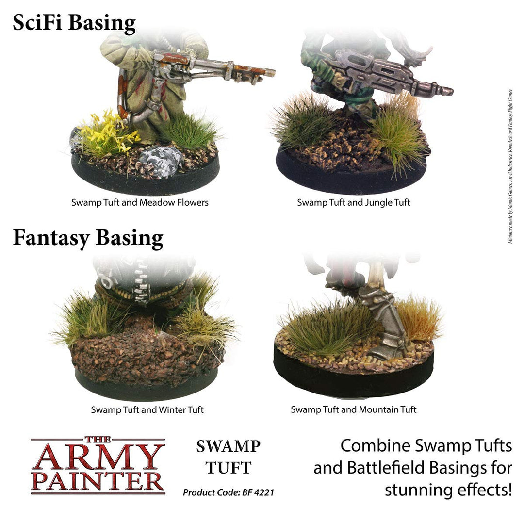 Tufts - Battlefield Tufts: Swamp Tuft, 77 Pcs, 3 Sizes -Terrain Model Kit for Miniature Bases &amp; Model Grass Tufts -Diorama Supplies &amp; Diorama Grass for Mini Basing &amp; Gaming Scenery