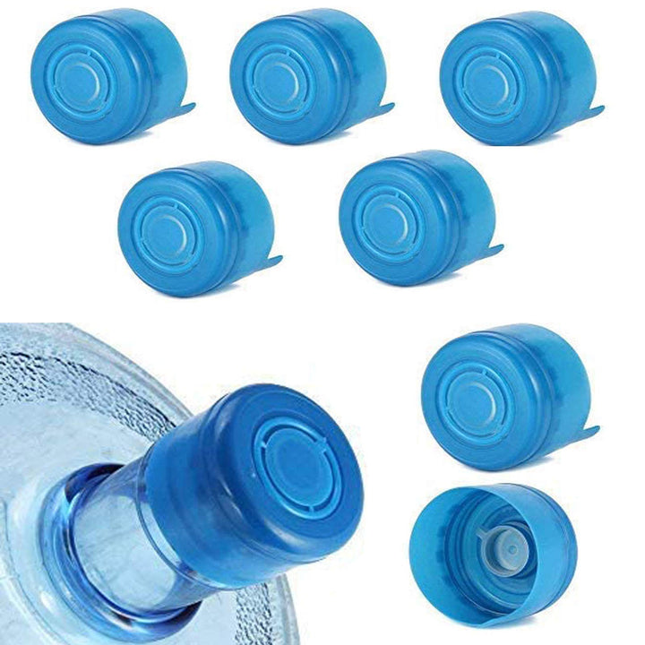 5PCS 55mm 3 and 5 Gallon Non-Spill Caps,Replacement Water Bottle Snap On Cap Anti Splash Peel 5 Piece