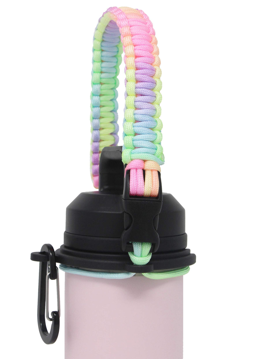 Paracord Handle Compatible with Yeti Rambler 36oz 26oz 18oz 12oz 46oz Water Bottles, Durable Carrier Strap - Holder(Colorful)