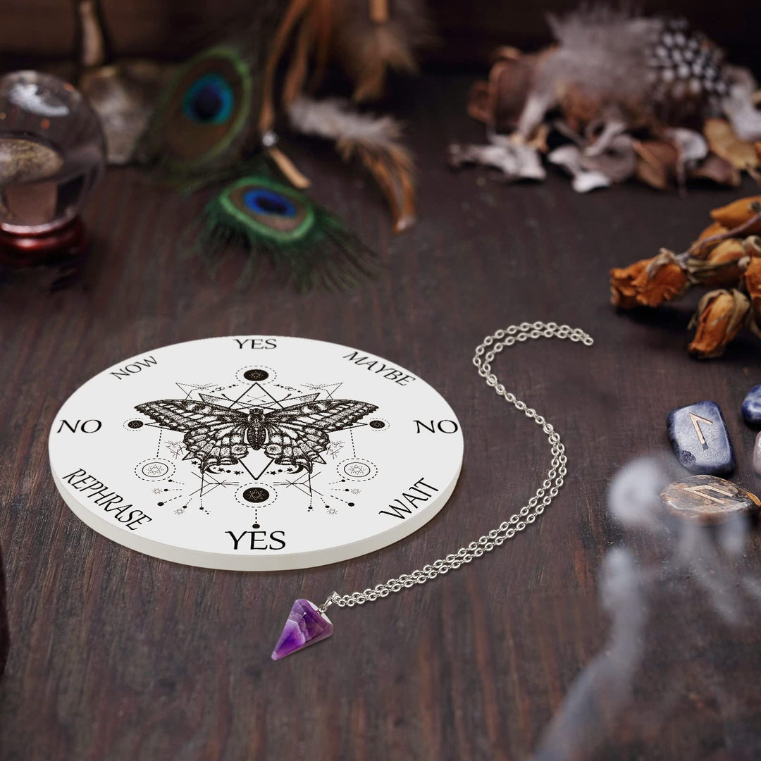Butterfly Board Dowsing Divination Pendulum Witchcraft 