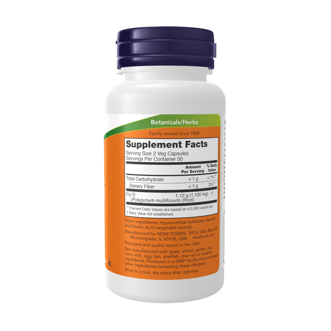 NOW Foods Fo-Ti, Ho Shou Wu 560mg, 100 Vcaps