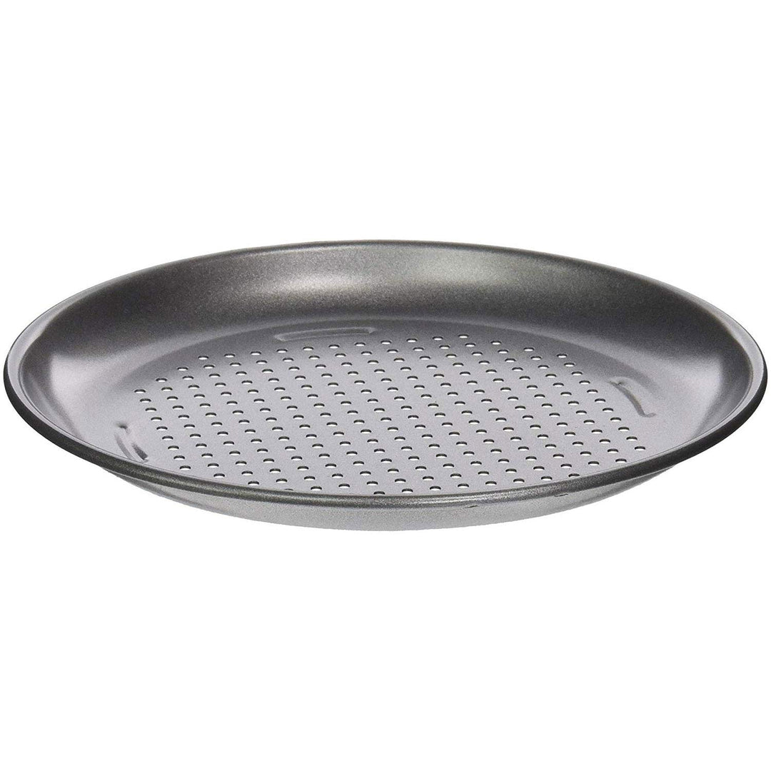 4 Piece Pizza Pan Set, Mini, Steel Gray