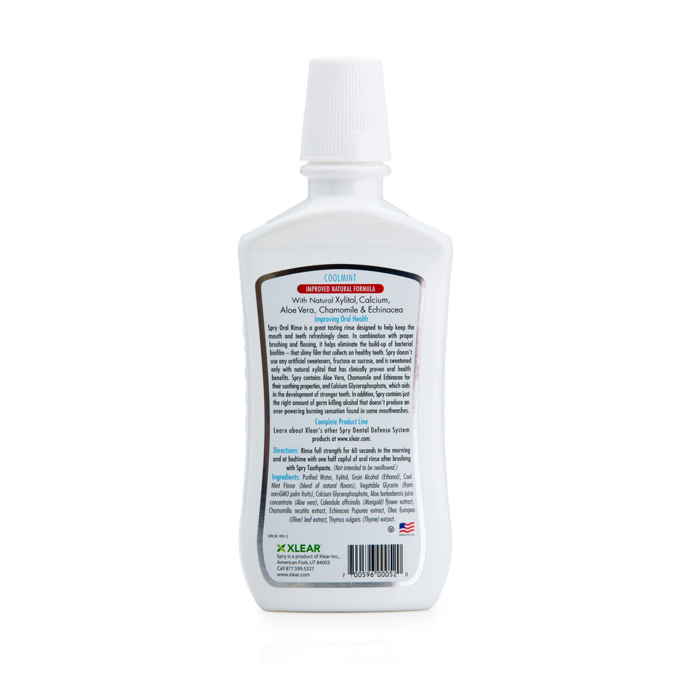 Xlear Spry Oral Rinse 16 oz Clear no coloring