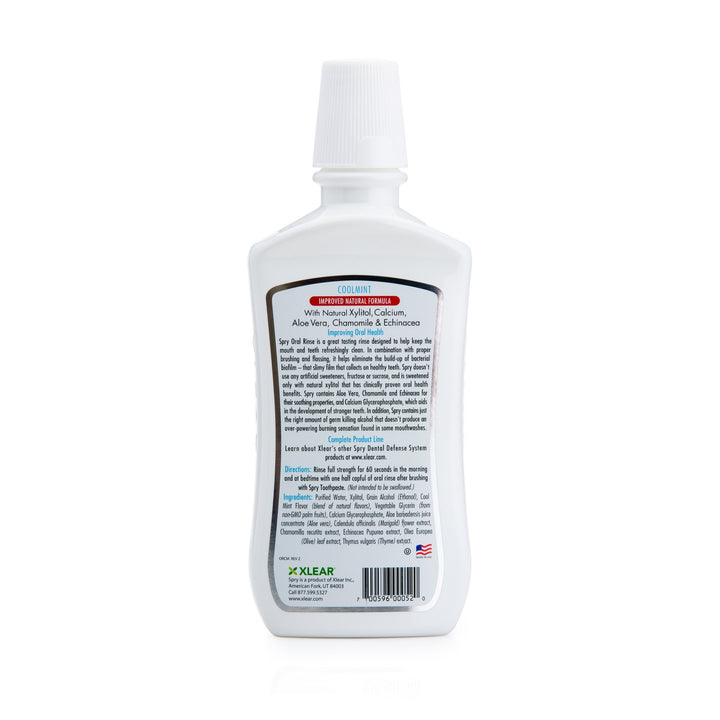 Xlear Spry Oral Rinse 16 oz Clear no coloring