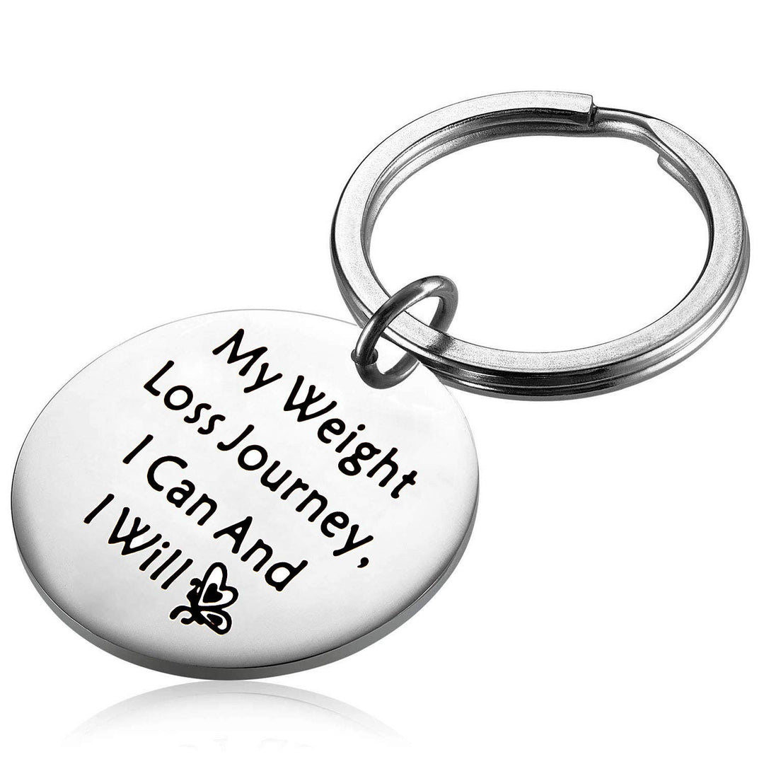 Weight Loss Keyring My Weight Loss Journey I Can and I Will Diet Journey Weight Tracker Keep Fit Gift for Her (My Weight Loss Key)
