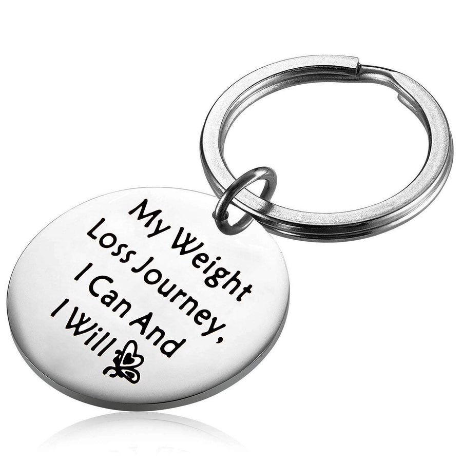 Weight Loss Keyring My Weight Loss Journey I Can and I Will Diet Journey Weight Tracker Keep Fit Gift for Her (My Weight Loss Key)