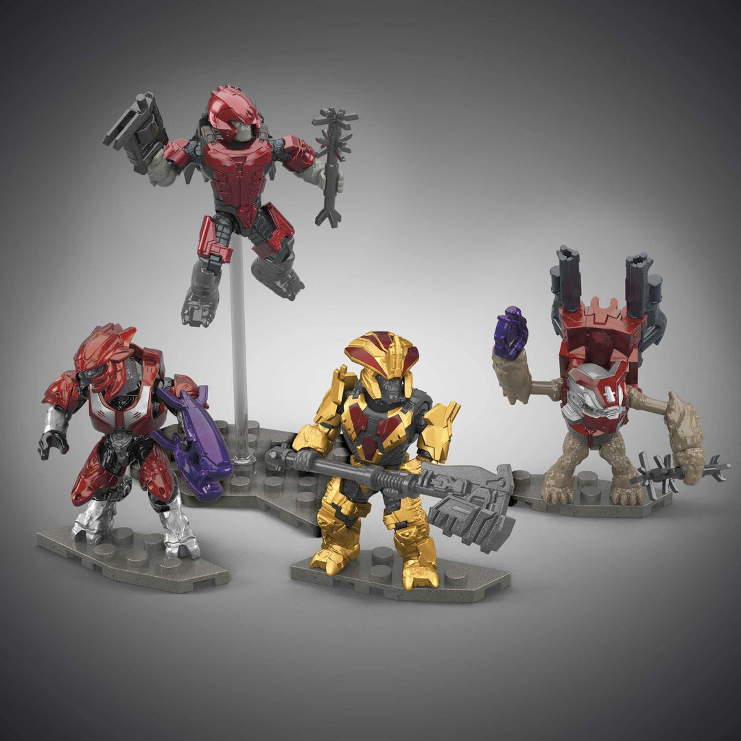 Halo Infinite Toy Building Sets, Banished Garrison Pack with 6 Micro Action Figures, Accessories and Buildable Rocket Launcher