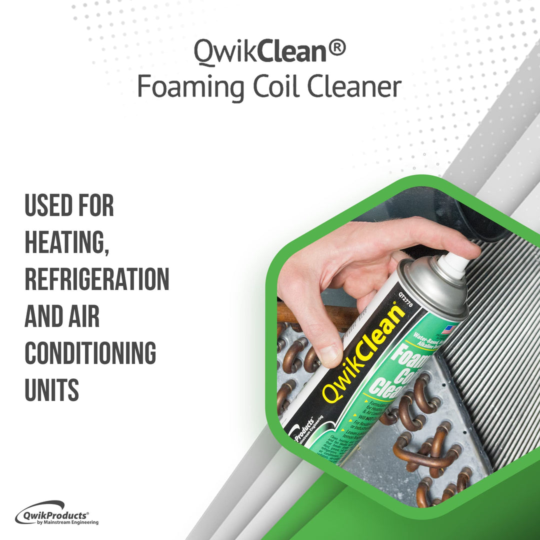 Foaming Coil Cleaner for AC Unit, Heating, Refrigerator, Air Conditioner No Rinse Coil Cleaner Spray Breaks Down Dirt, Dust, Grease, and Oil