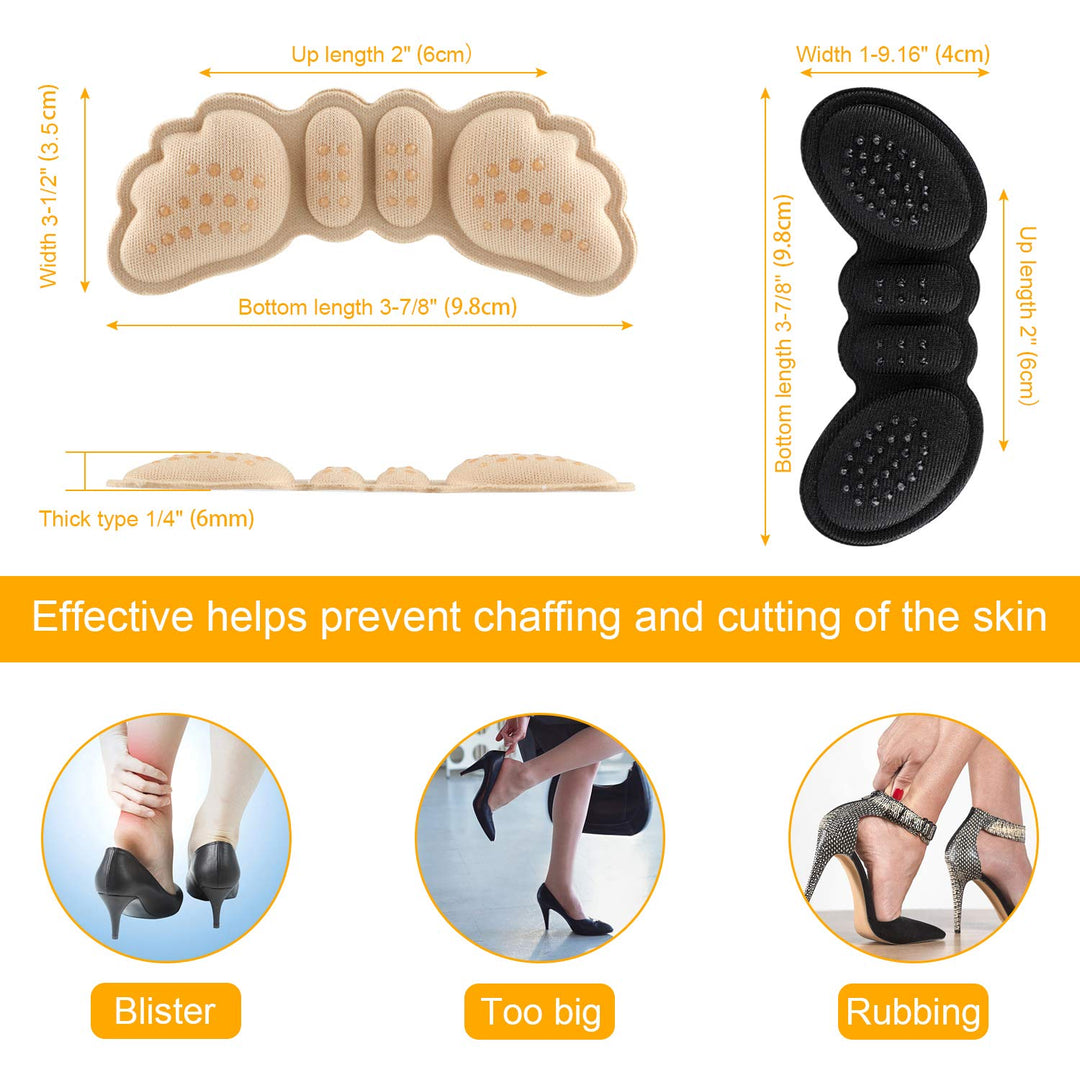 Updated 2020 Version LYLFL [5 Pairs] Heel Cushion Inser
