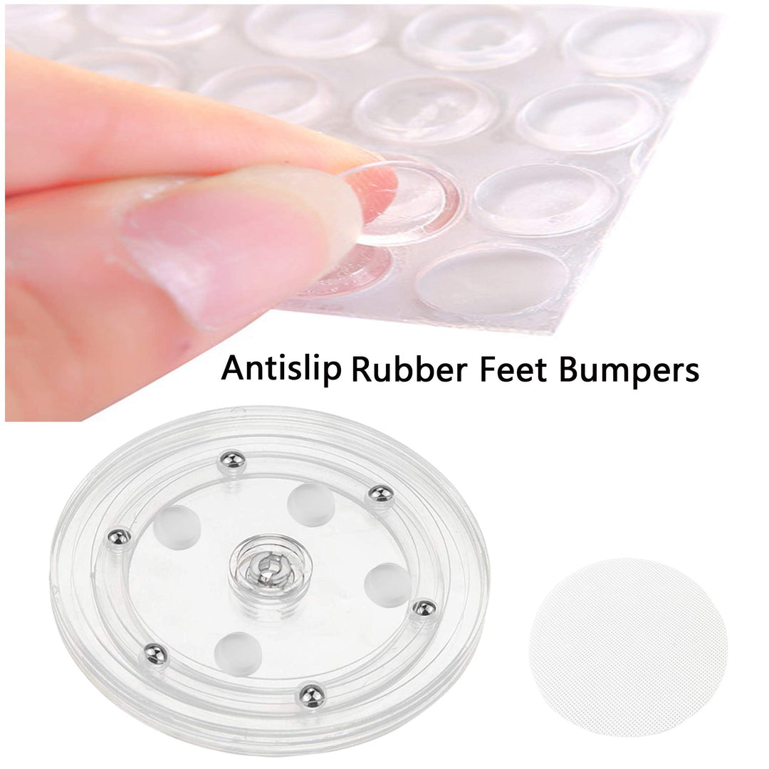 Cookie Decorating Kit Supplies Including 1 Acrylic Cookie Turntable 6 Cookie Scribe Needle2 Silicone Mesh Mats 6 Cookie Decoration Brushes 4 Rubber Feet Bumpers