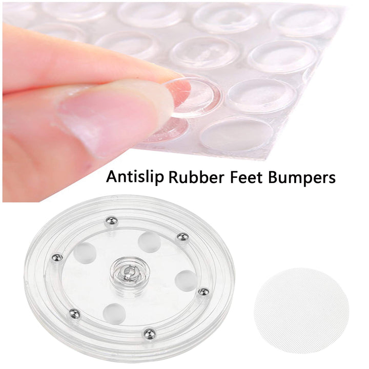 Cookie Decorating Kit Supplies Including 1 Acrylic Cookie Turntable 6 Cookie Scribe Needle2 Silicone Mesh Mats 6 Cookie Decoration Brushes 4 Rubber Feet Bumpers