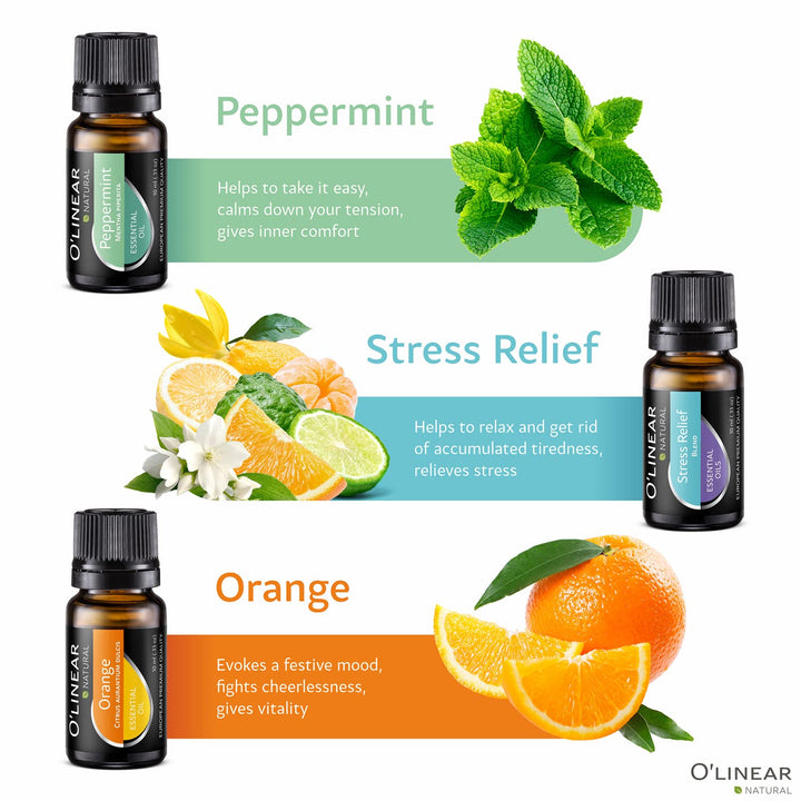 Essential Oils Set - Top 6 (4 Oils &amp; 2 Blends) 