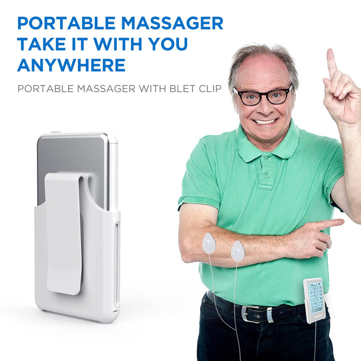 NURSAL Dual Channel TENS Unit Muscle Stimulator for Pai