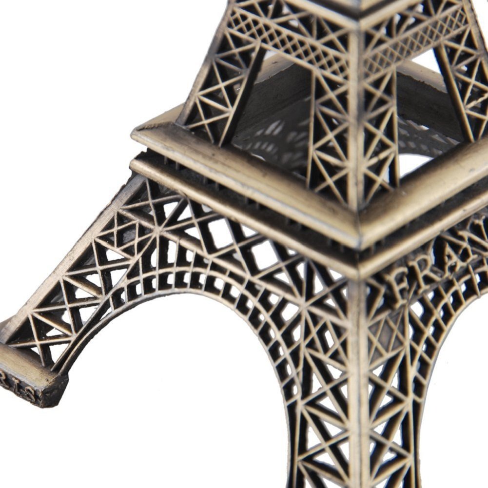 ® 5.9 inch Bronze Paris Eiffel Tower Modelling Iron Craft Art Gift for Home Decoration Statues