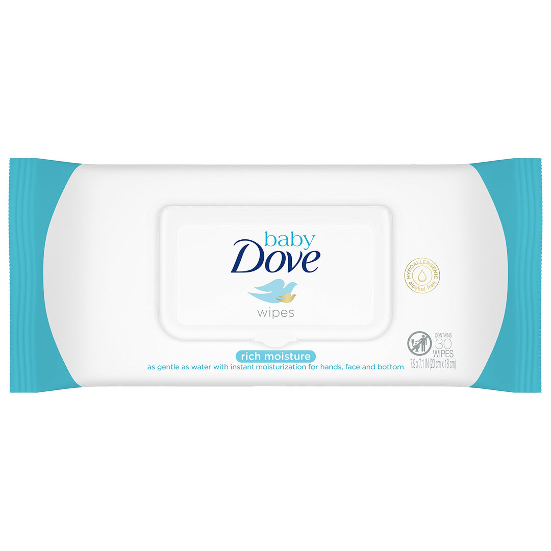 Rich Moisture Hand and Face Wipes -30 Ct