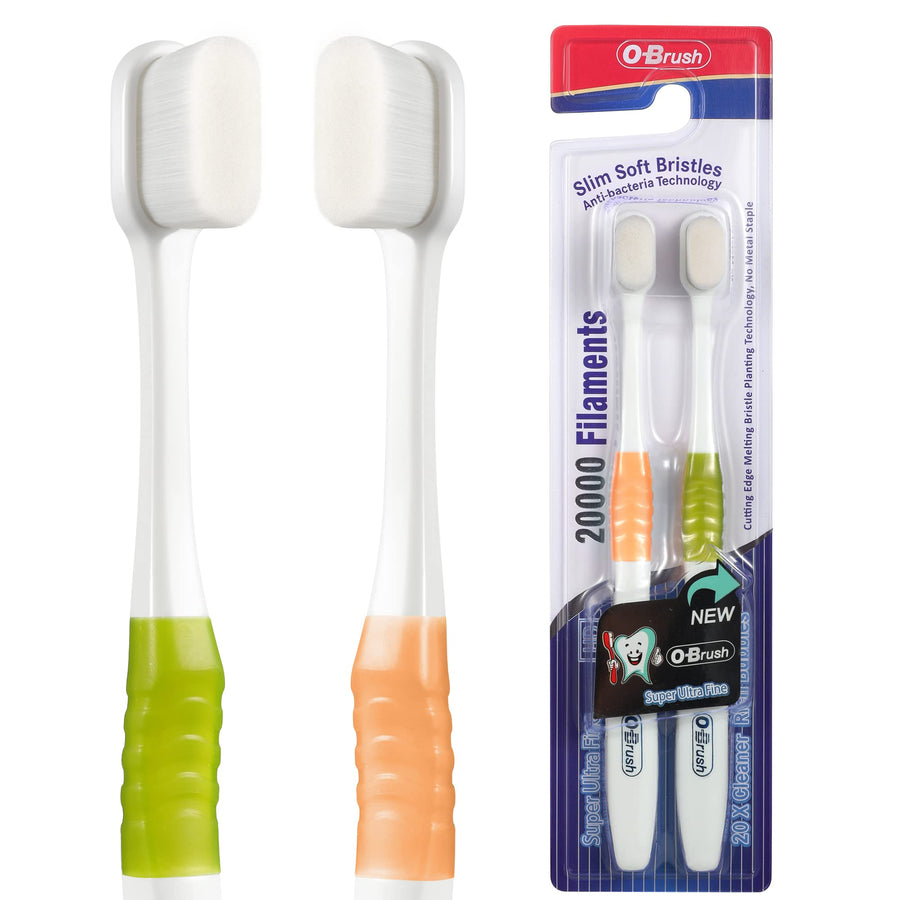 OBrush Super Fine Toothbrush, Ultra Soft Toothbrush for