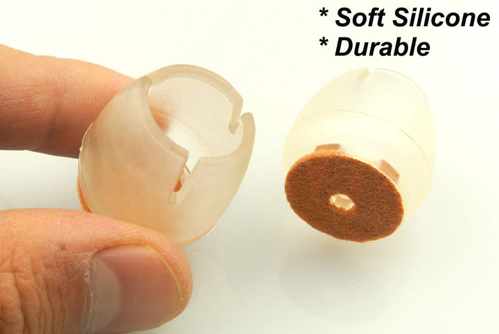 24PCS Round Chair Leg Covers Caps Rubber Hardwood Floors Protector Outdoors Furniture Circular Feet Pads (Size 6/9 to 4/5)