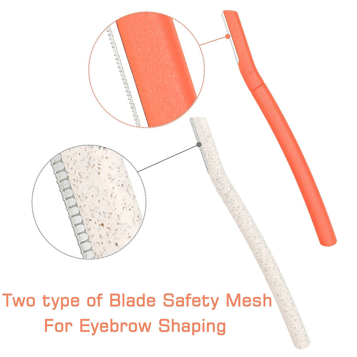 Chaosss &amp;., Facial Fuzz-Free Razor, Eyebrow Trimmer Chaosss Co. Professional Exfoliating Dermaplaning Tool, Peach Fuzz Shaver and Multipurpose Razor Home Skin Care for Women and Men (Pack of 4)