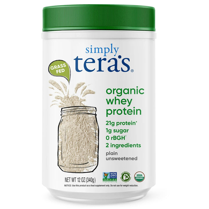 tera&#39;s Simply Organic whey Protein Powder, Plai