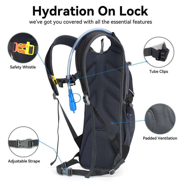 Hydration Pack,Hydration Backpack with 2L Hydration Bla