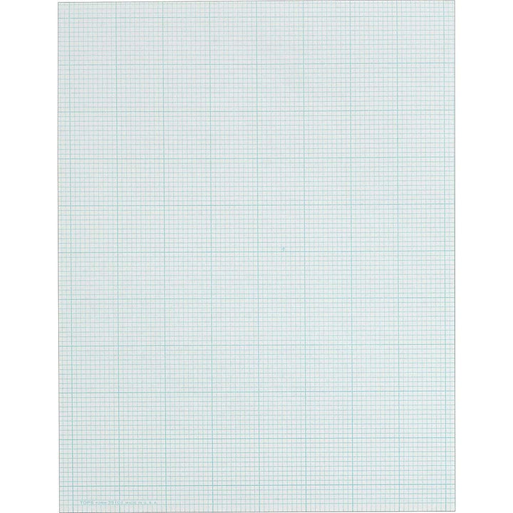 Cross Section Pad, 1 Pad, 10 Squares/Inch, Quadrille Rule, Letter Size, White, 50 Sheets/Pad, 1 Pad (35101)