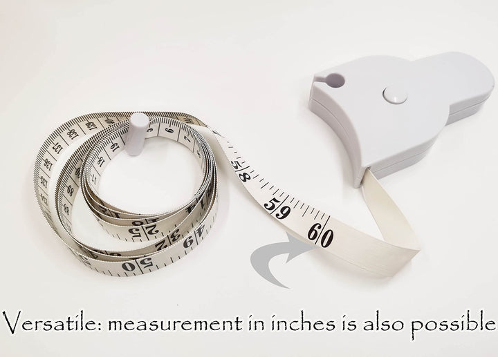 Body Measure Tape Rulers Sewing Notions Supplies Sewing Tool Arms and Chest,Thigh,Head circumference,Waist Measuring Tape for Personal Trainer Home Fitness Goals Weight Loss Medical Tailor Craft/White