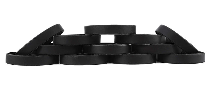 MoMolly 12Pcs Silicone Wristband Bracelet Blank Sports 