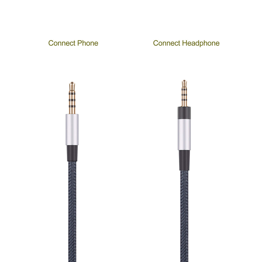 3.5mm to 2.5mm Male Audio Replacement Cable Compatible with Bose oe2, oe2i, AE2, QC35 Headphones, Remote Volume Control &amp; in-Line Mic Cord Compatible with Samsung Galaxy Huawei Android
