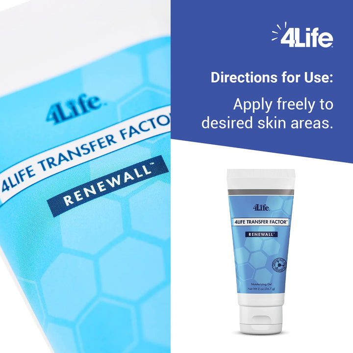 Transfer Factor RenewAll Gel - Topical Skin Care - Beauty and Personal Care - Supports and Soothes Skin - Gel Formula with Aloe Vera, Lavender Extract, Eucalyptus Oil, and Rosemary - 2 Ounces
