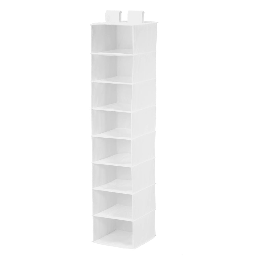 Honey_Can_Do 8-Shelf Hanging Closet Organizer, White