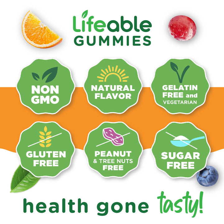 Lifeable Sugar Free Multivitamin for Men Gummies | VIT 