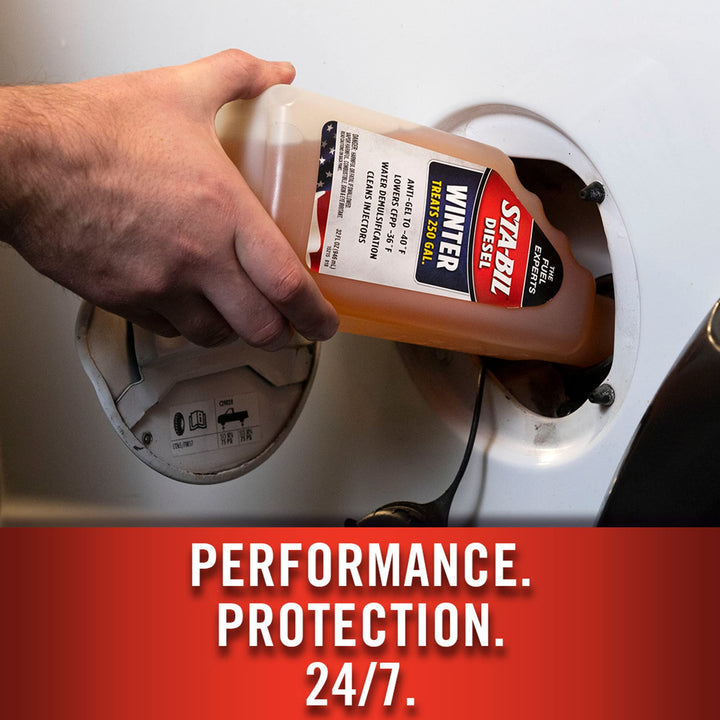 Diesel Winter Ant-Gel - Prevents Fuel Gelling Down to -40 Degrees Fahrenheit - Cleans Injectors - Treats 250 Gallons of Diesel Fuel, 32 fl. oz. (15215)