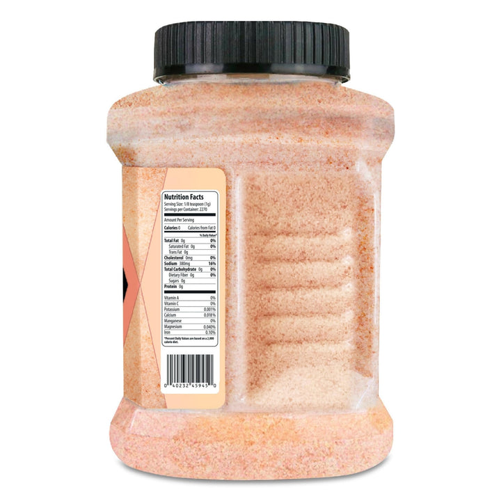 Herbion Naturals Himalayan Pink Salt Jar Fine Grain, GMO Free, Supreme Quality Chemical Free, Vegan, Kosher Certified, Fine Grain All-Natural Salt, Triple-Washed in Spring Water, 5 lbs