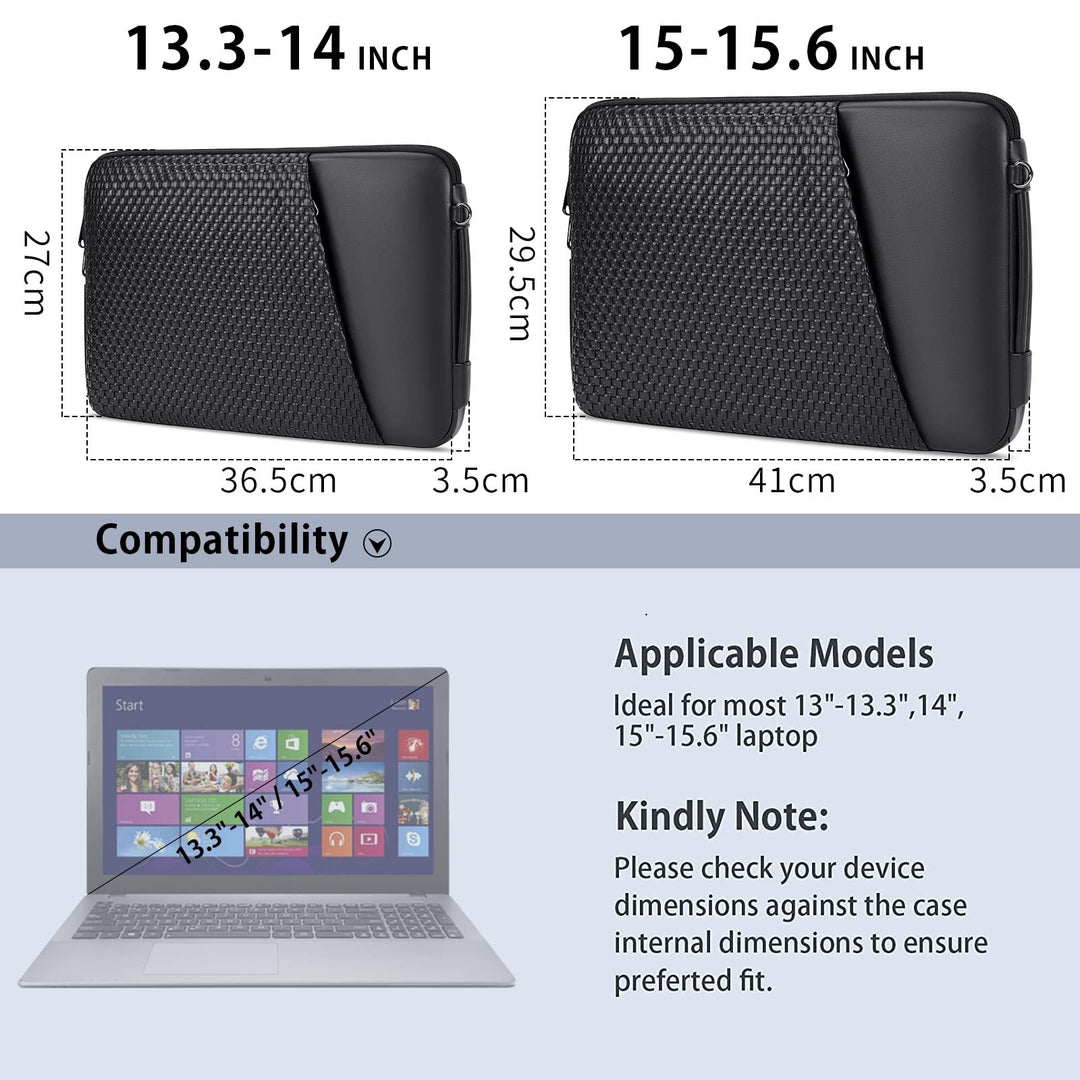 Laptop Sleeve 14 Inch Laptop Case Waterproof Handle Business Laptop Bag Compatible with MacBook Pro 15 2016-2019,13.3-14 inch HP/Asus Notebook,Gifts for Men Women
