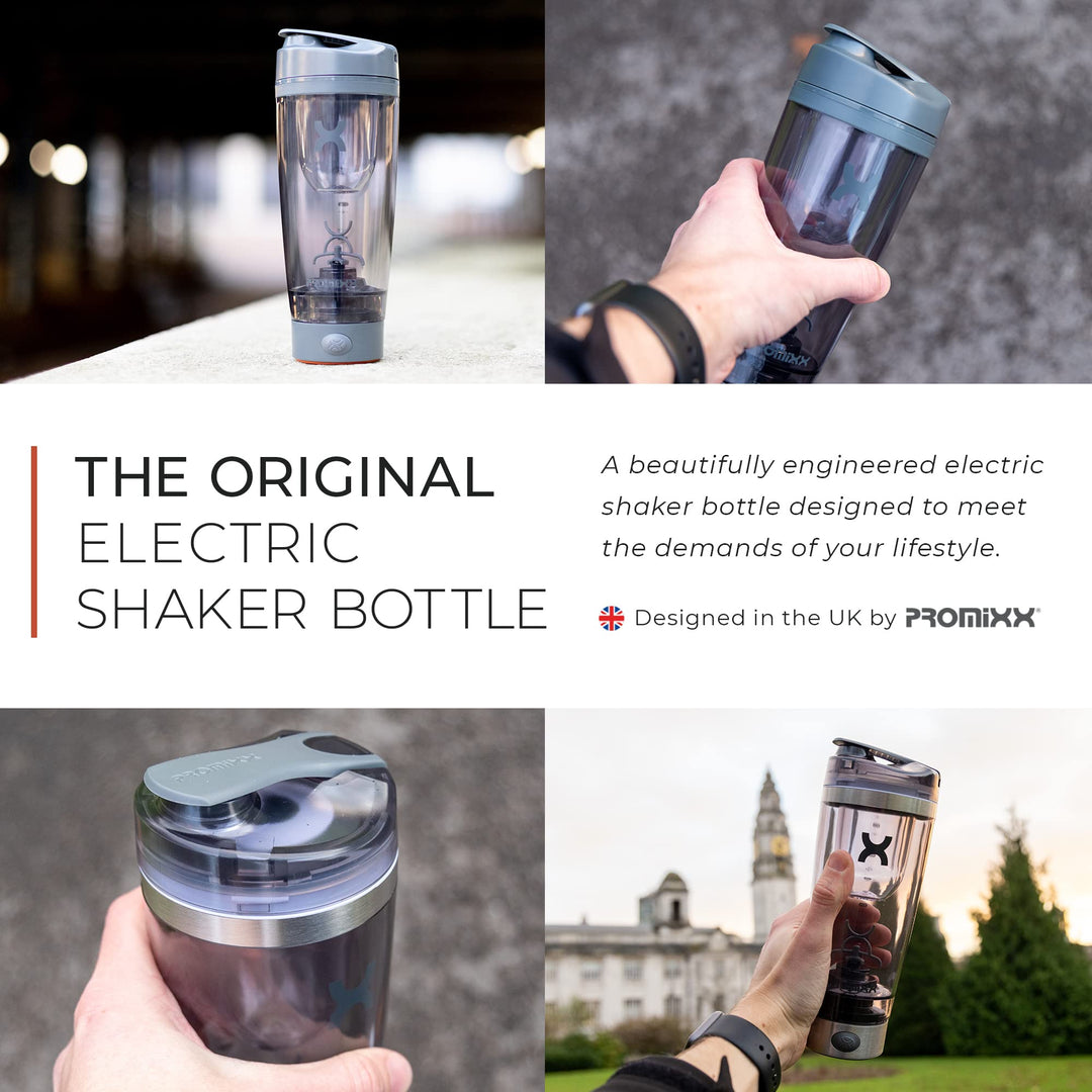 Promixx Pro Shaker Bottle | Rechargeable, Powerful for 