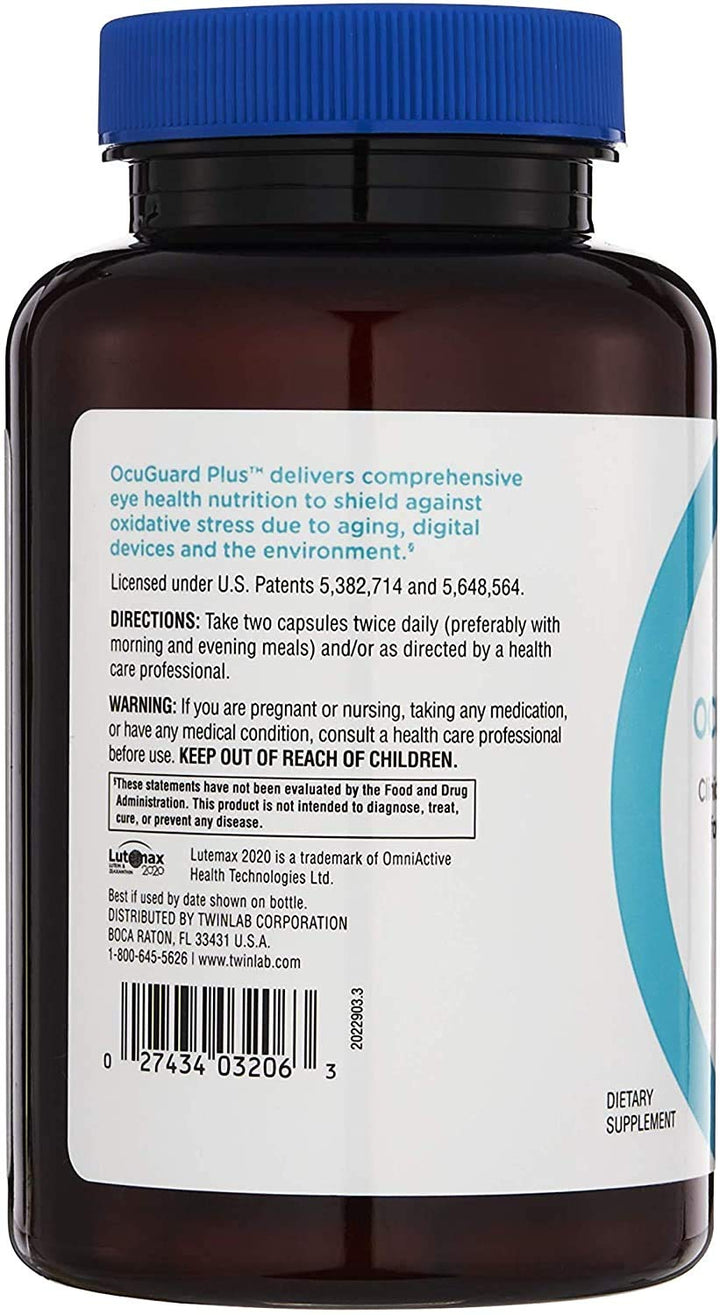 Twinlab Ocuguard Plus - Eye Supplement with Zinc, Vitam