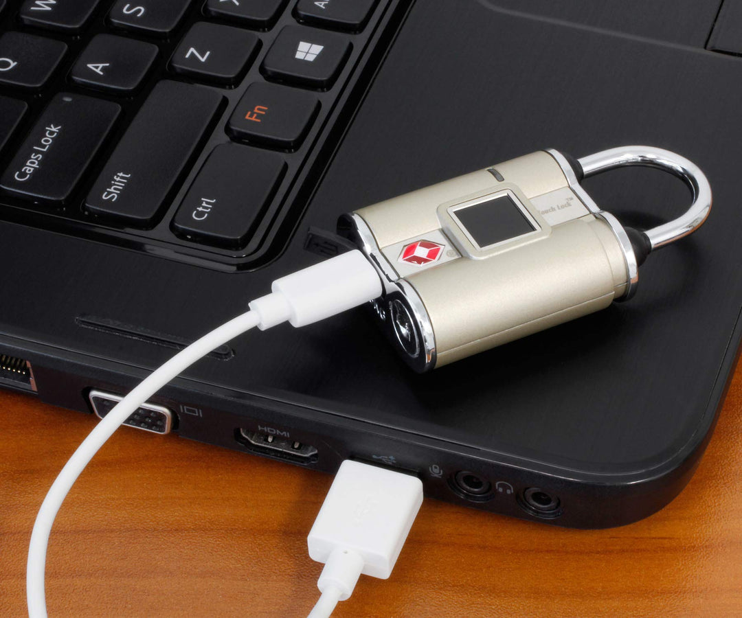Bio-Key TouchLock TSA Approved All Weather Keyless Bio-Lock with Fingerprint Recognition - Touchscreen (ATLTSAF), Silver