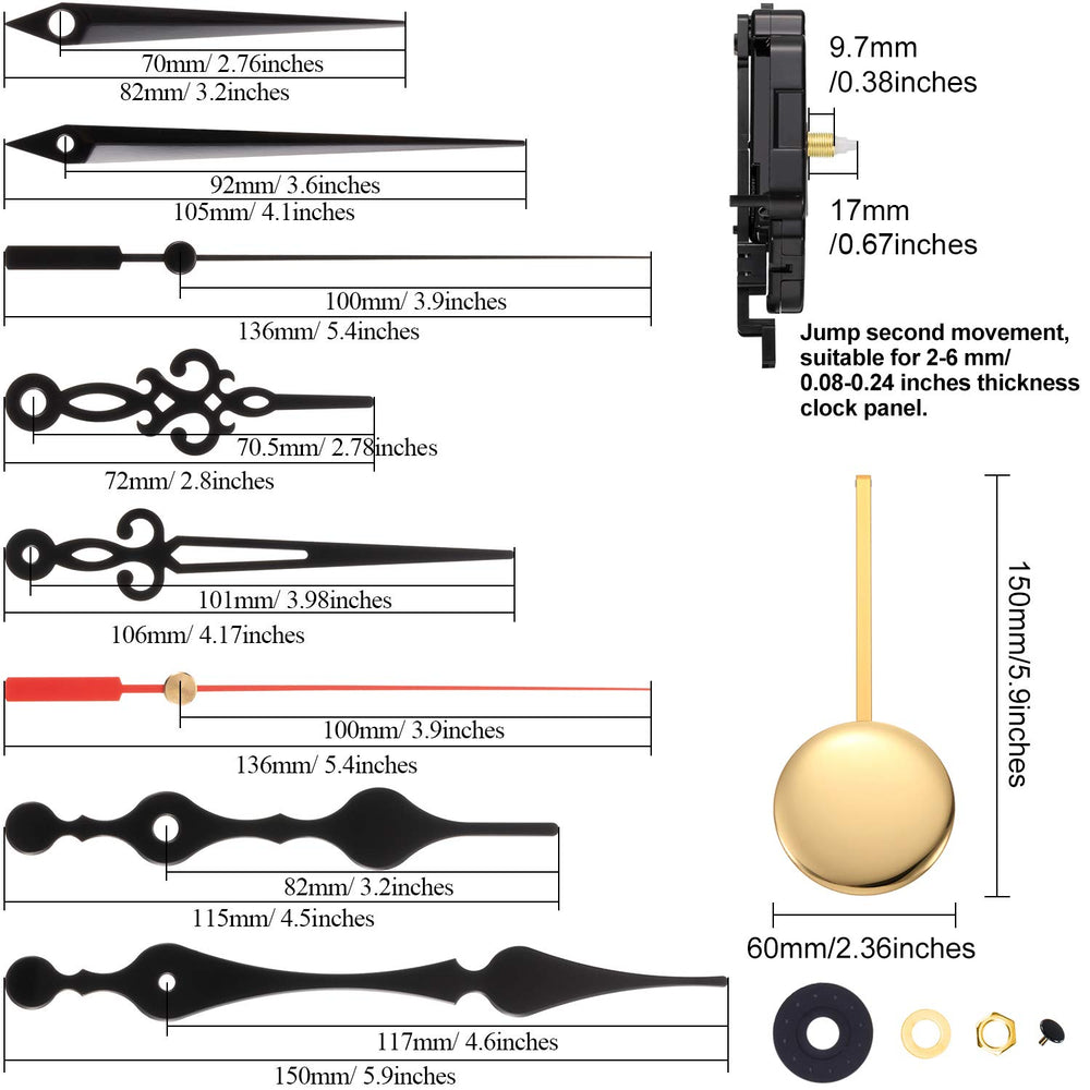 Quartz Pendulum Trigger Clock Movement Chime Westminste